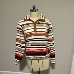 Cinch Women's Multicolor Striped Pullover Hoodie